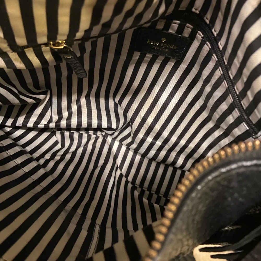 NEW Kate spade black genuine leather bag.